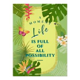 Tropisches Paradies Poster