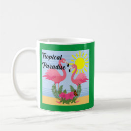 Tropisches Paradies Rosa Flamingo - Klassische Tas Kaffeetasse