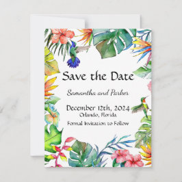 Tropisches Paradies Save The Date