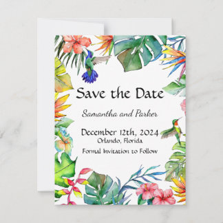 Tropisches Paradies Save The Date