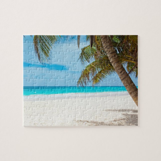 Tropisches Paradies Strand Puzzle (Horizontal)