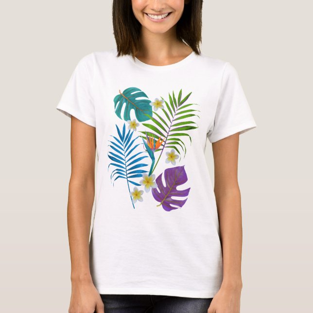 Tropisches Paradies T-Shirt (Vorderseite)