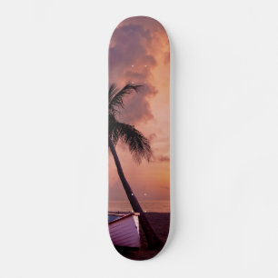 Tropisches Paradies Wasser Strand Sand Surfen Schi Skateboard