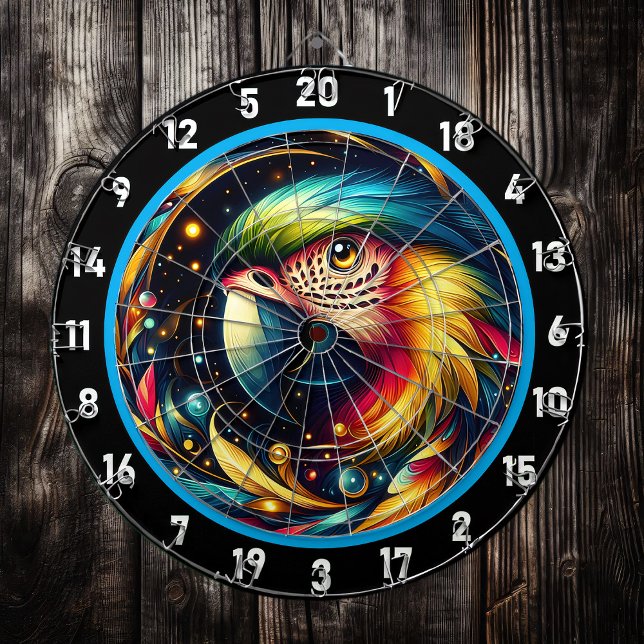 Tropisches Parrot-Dartboard für endlosen Spaß Dartscheibe (Von Creator hochgeladen)