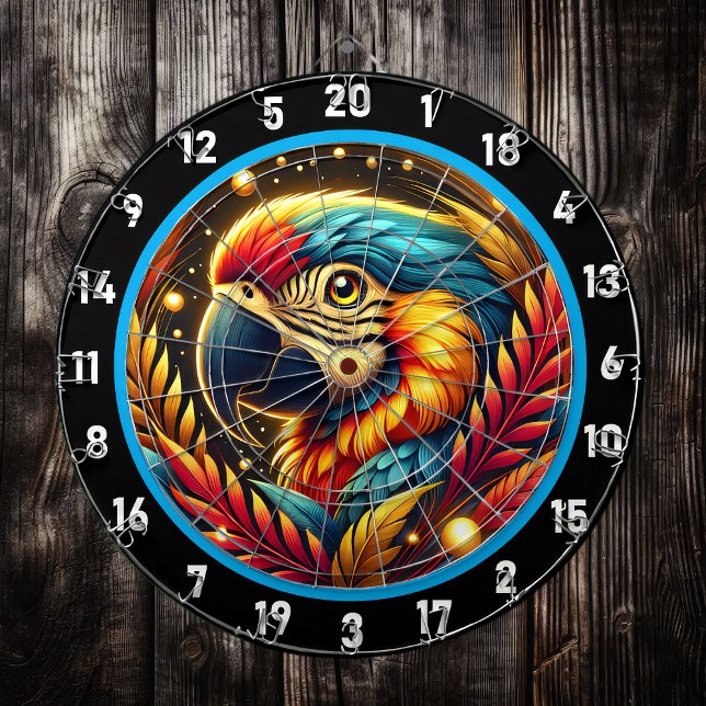 Tropisches Parrot-Dartboard für Fun-Nights Dartscheibe (Von Creator hochgeladen)