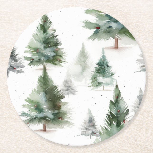 Tropisches Parrot-Untersetzer-Set Runder Pappuntersetzer (Vorderseite)