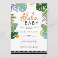 Tropisches Party Luau Aloha Kuban Babydusche