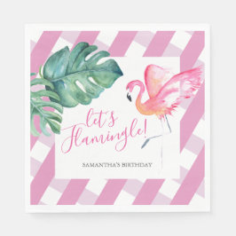 Tropisches Party Personalisiert zum Geburtstag Nap Serviette