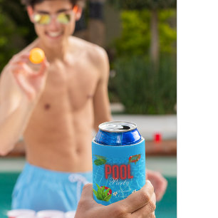 Tropisches Party   Sommer Geburtstag Dosenkühler