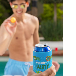 Tropisches Party   Sommer Geburtstag Dosenkühler