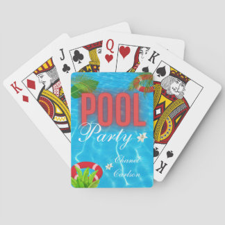 Tropisches Party | Sommer Geburtstag Spielkarten