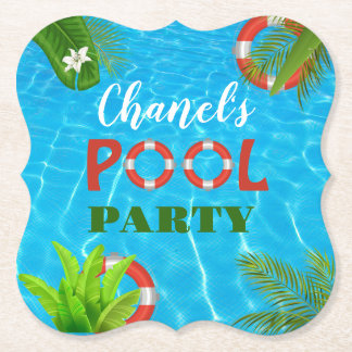 Tropisches Party | Sommer Geburtstag Untersetzer