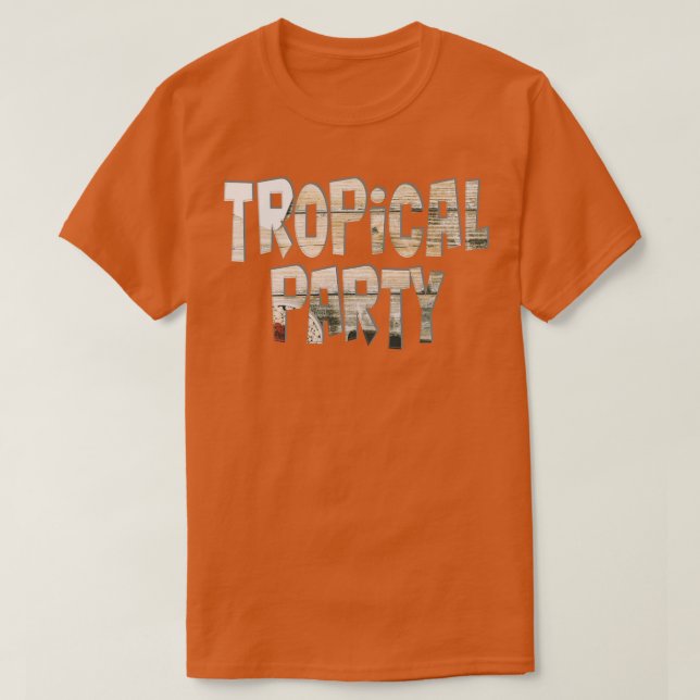 Tropisches Party T-Shirt (Design vorne)