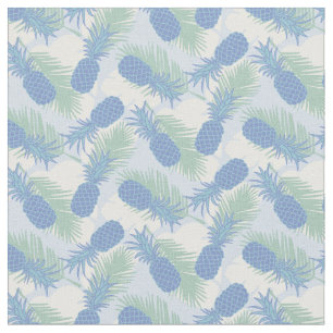 Tropisches Pastellananas-Muster Stoff