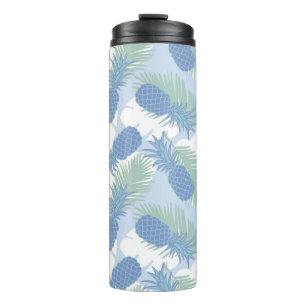 Tropisches Pastellananas-Muster Thermosbecher