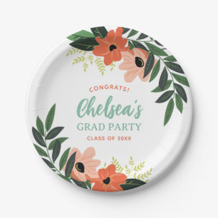 Tropisches Personalisiertes Party Pappteller
