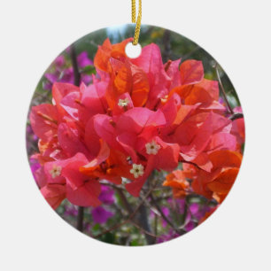 Tropisches Pink Bougainvillea Insel Floral Keramikornament