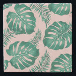 Tropisches Pink & Green Palm Blätter Nahtloses Mus Steinuntersetzer<br><div class="desc">Das tropische Pink & Green Palm Blätter Seamless Pattern ist ein lebendiges Design mit einer Auswahl an rosa und grünen Palmen Blätter, die in einem wiederholt auftretenden Muster angeordnet sind. Das Muster hat ein nahtloses Layout, das bedeutet, dass die Kanten des Designs nahtlos zusammenpassen, um ein durchgängiges und ununterbrochenes Muster...</div>