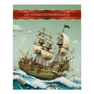 Tropisches Piratenschiff I Maurer See I Pirat Poster