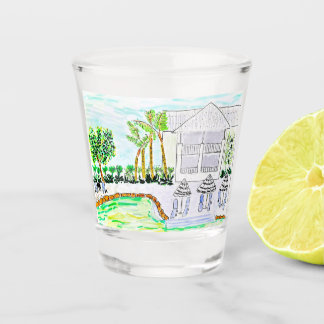 Tropisches Poolsde-Shotglas von Ariella & Lily Schnapsglas