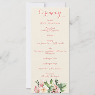 Tropisches Programm Plumeria & Flamingo Lily Flora