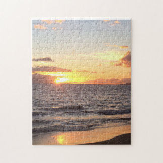 Tropisches Puzzlespiel Strandsonnenuntergang-Mauis Puzzle