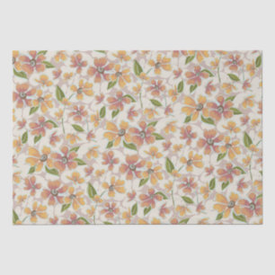 Tropisches Retro-Botanicum Seidenpapier
