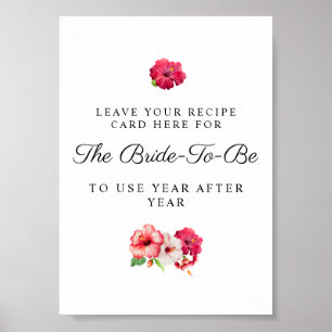 Tropisches Rezeptzeichen Poster