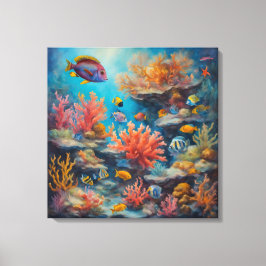 Tropisches Riff - Leinwand Art Print