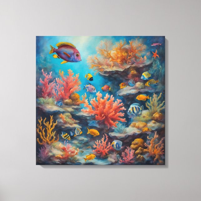 Tropisches Riff - Leinwand Art Print (Vorderseite)