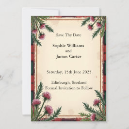 Tropisches rosa Blumensave the Date Save The Date