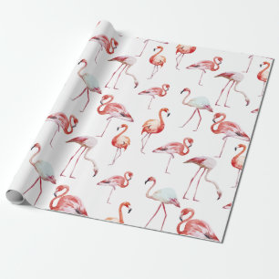 Tropisches Rosa Flamingo Geschenkpapier