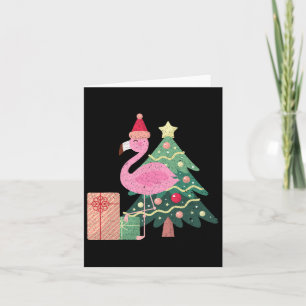 Tropisches rosa Flamingo Sommerferien I Karte