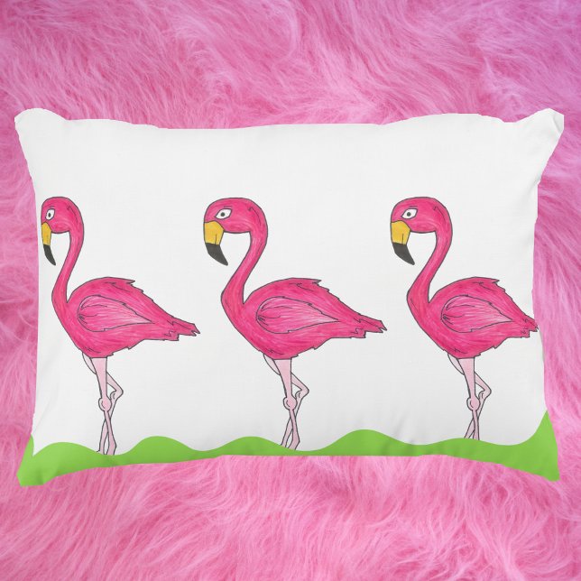 Tropisches rosa Flamingos Bird Kissen (Flamingo Pillow)