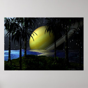 Tropisches Saturn Poster