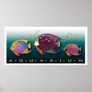 Tropisches Schönheits-Aquarium-Plakat Poster