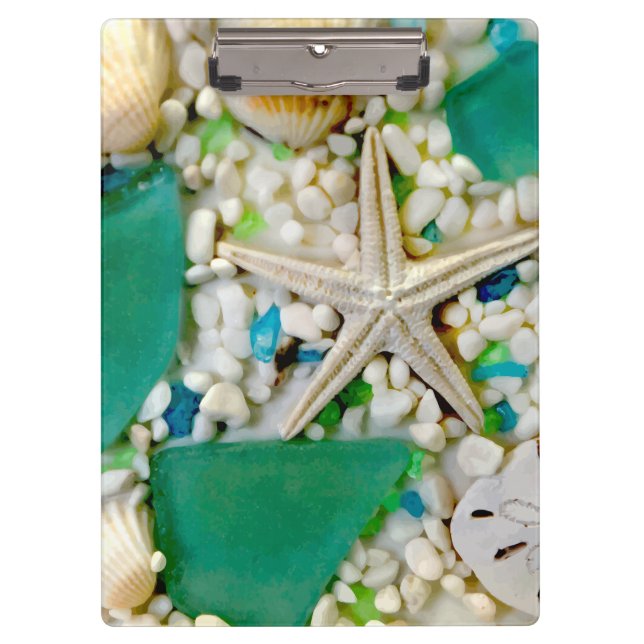 Tropisches Seeleben-Thema Klemmbrett (Vorderseite)