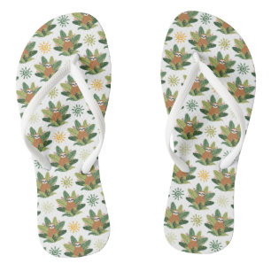 Tropisches Slotmuster Flip Flops
