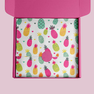 Tropisches Sommer-Ananas-Muster Seidenpapier