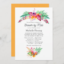 Tropisches Sommer-Brautparty für Wasserfarben per