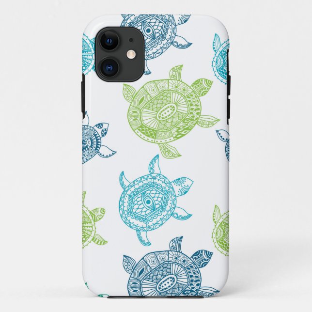 Tropisches Sommer-Meeresschildkröten iPhone 5 5S Case-Mate iPhone Hülle (Rückseite)