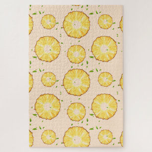 TROPISCHES SOMMERFRÜCHTE Ananas Slice Muster Puzzle