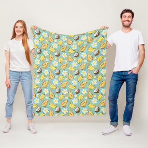 Tropisches Sommerkulstmuster Fleecedecke