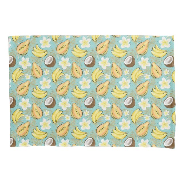 Tropisches Sommerkulstmuster Kissenbezug (Vorderseite)