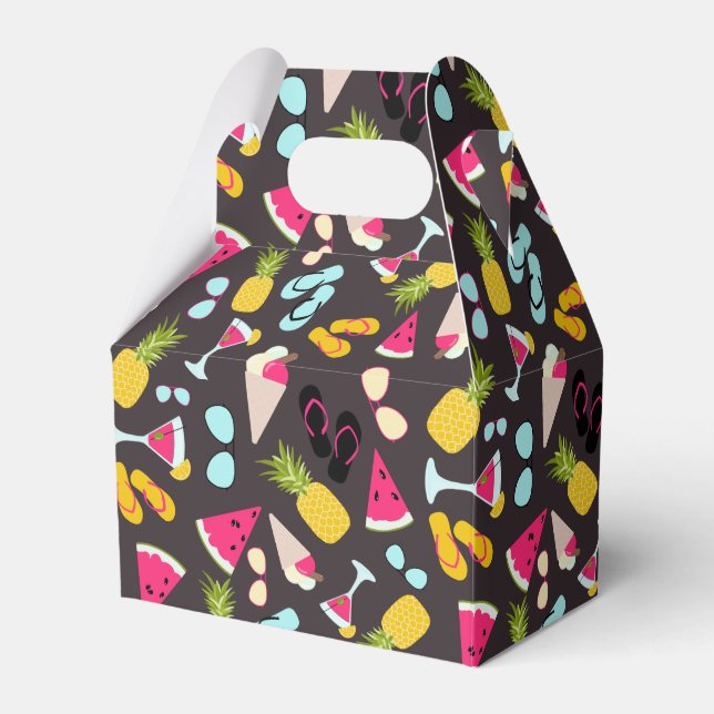 Tropisches Sommermuster Geschenkschachtel (Vorderseite)