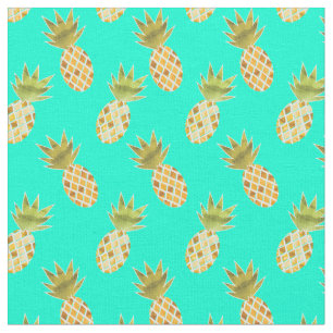 tropisches Sommerzeitwasser Ananas Muster Stoff
