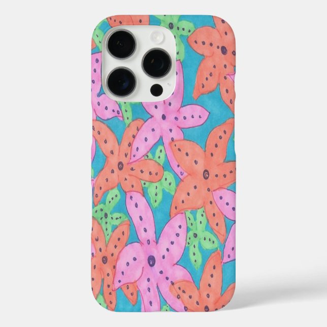 Tropisches Sternenfisch-Muster Case-Mate iPhone Hülle (Rückseite)