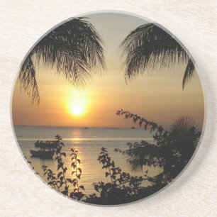 Tropisches Strand-Paradies Getränkeuntersetzer