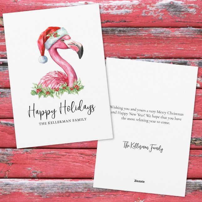 Tropisches Strand Weihnachten Frohe Feiertage (Tropical Beach Christmas Happy Holidays Holiday Card )
