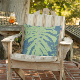 Tropisches Strandmonstera Kissen